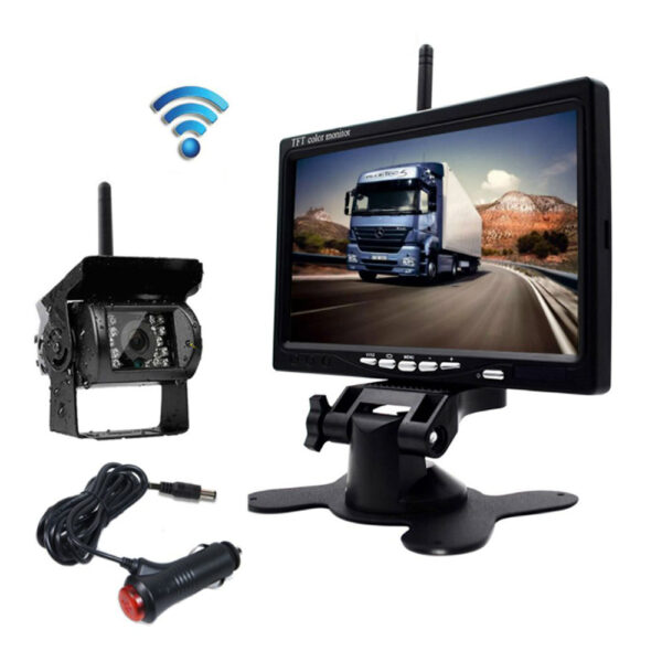 Vezeték nélküli tolatókamera monitorral 12/24V - Image 5