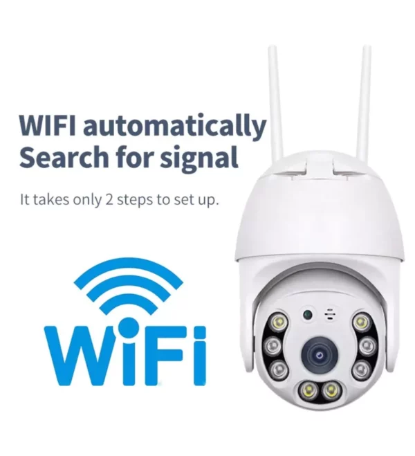 IP Kültéri térfigyelő kamera Wifi beépített mikrofonnal mozgásérzékelős riasztóval - Image 2