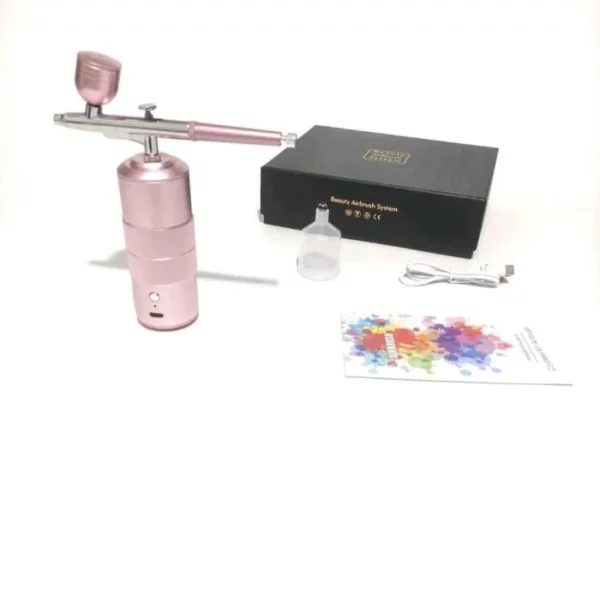 Többfunkciós airbrush légkefe szórópisztoly kompresszor készlet smink- és körömdizájn arc gőzölő művészi festéshez torta spray - Image 3