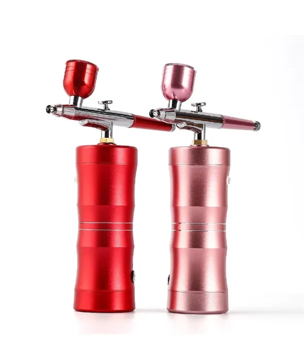 Többfunkciós airbrush légkefe szórópisztoly kompresszor készlet smink- és körömdizájn arc gőzölő művészi festéshez torta spray - Image 6