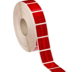 Fényvisszaverő szalag – szakaszos “E” jeles piros 45m*5cm