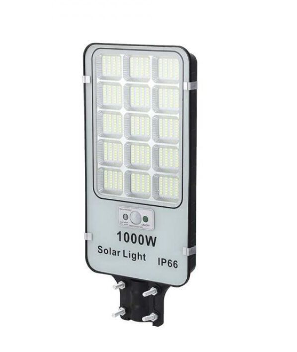 LED Napelemes fali utcai lámpa mozgásérzékelővel távirányítóval 1000 W