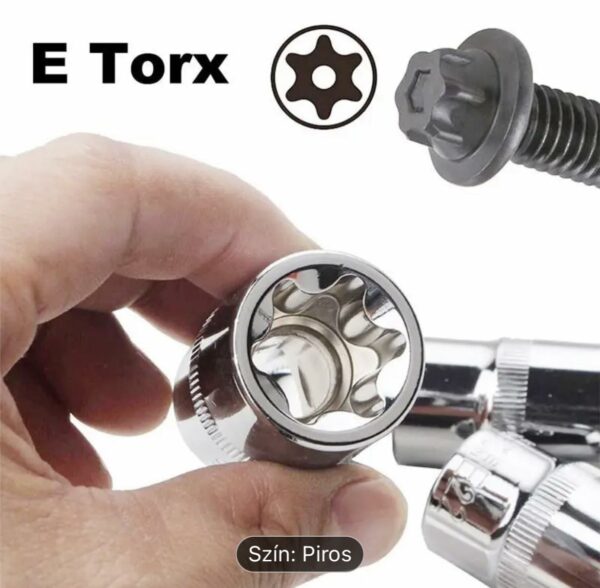 Belső Torx dugókulcs készlet 14 részes 1/4" 3/8" 1/2" PT-14 - Image 2
