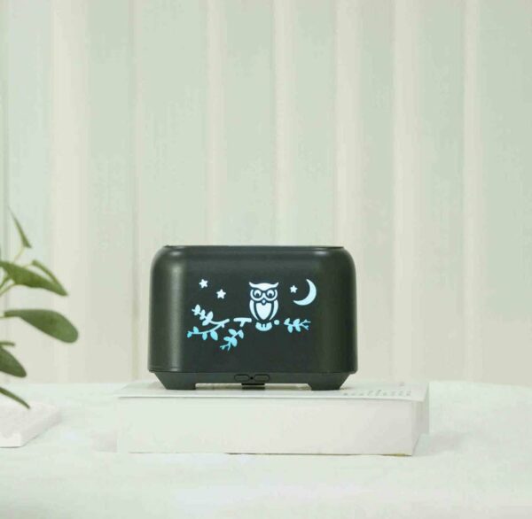 Bagoly ultrahangos aroma diffúzor lángokat imitáló Led párásító készülék - Image 2