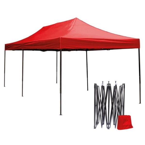 Összecsukható kerti sátor pavilon tetőponyvával 3x6 m - Image 4