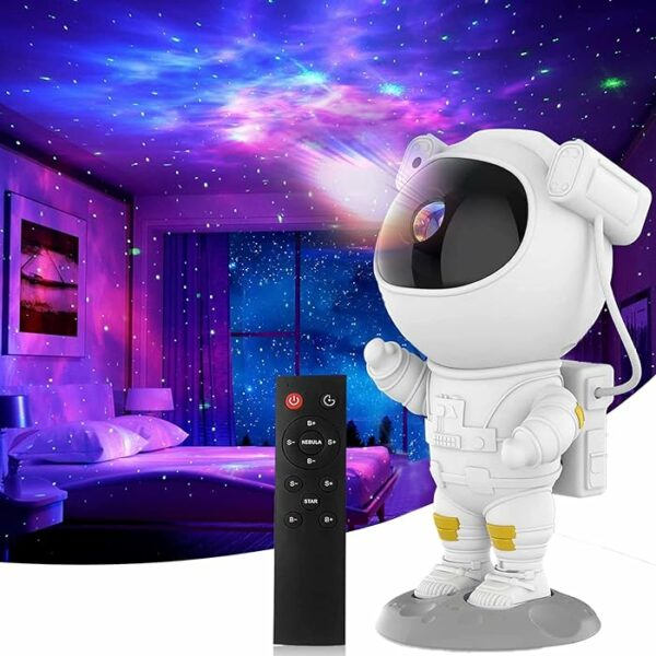 Asztronauta űrhajós csillagos égbolt lézer projektor RGB LED hangulatvilágítás - Image 2