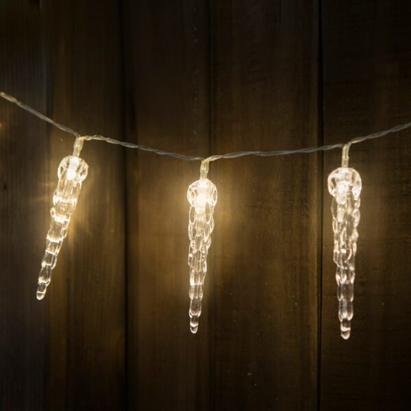 Olvadást imitáló jégcsap LED fényfüzér több színben 30 cm - Image 2