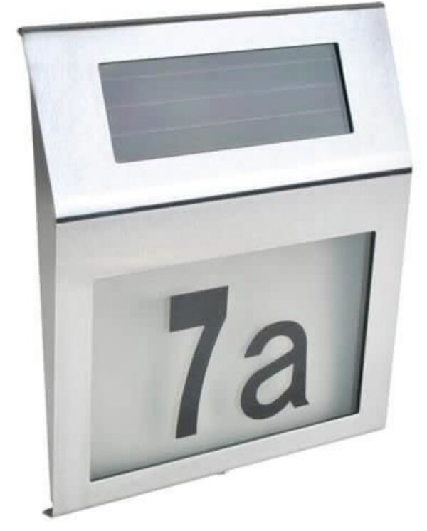 Napelemes alkonykapcsolós solar LED házszám - Image 3