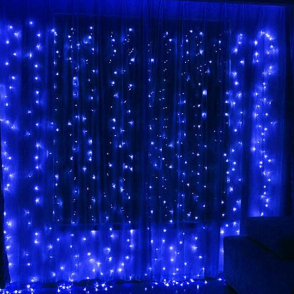 Led fényfüggöny világító dekoráció 2x2 m több színben - Image 5