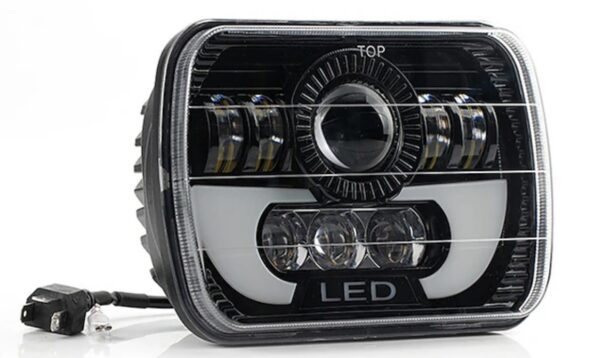 E9 Beépíthető CREE LED fényszóró H4 84W 12-24V - Image 2