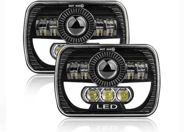 E9 Beépíthető CREE LED fényszóró H4 84W 12-24V - Image 3