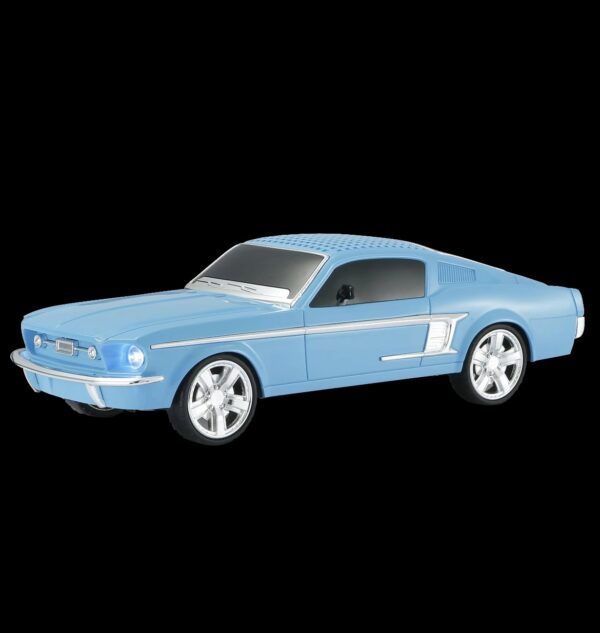 MUSTANG GT vezeték nélküli hangszóró klasszikus autós formájú Bluetooth Micro SD USB FM kihangosító TWS LED fényű hordozható hangszóró WS1967 - Image 6