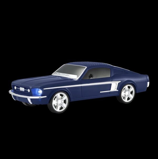 MUSTANG GT vezeték nélküli hangszóró klasszikus autós formájú Bluetooth Micro SD USB FM kihangosító TWS LED fényű hordozható hangszóró WS1967 - Image 5