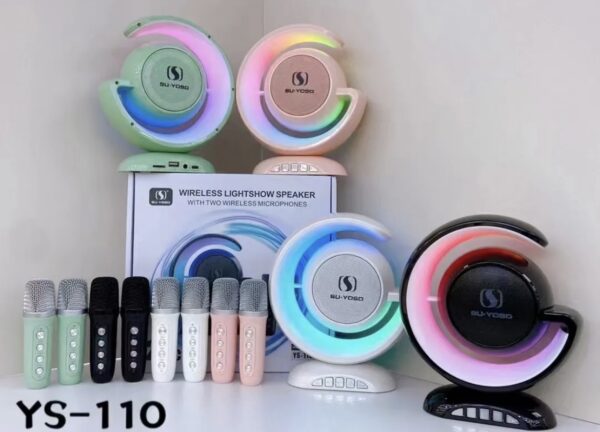 Vezeték nélküli Bluetooth hangszóró két mikrofonnal - Image 5