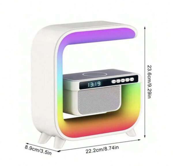 G3 Okos RGB Led ébresztőóra vezeték nélküli töltő bluetooth zenelejátszó - Image 2