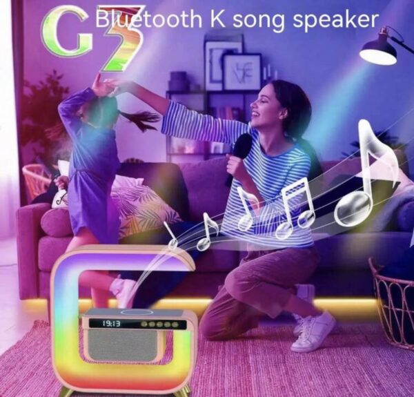 G3 Okos RGB Led ébresztőóra vezeték nélküli töltő bluetooth zenelejátszó - Image 5