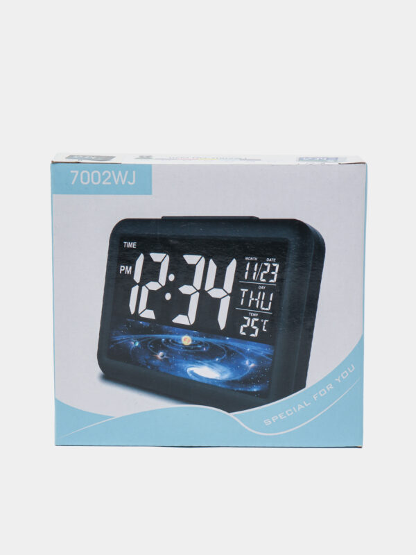 LCD kijelzős LED ébresztőóra 7002WJ fekete