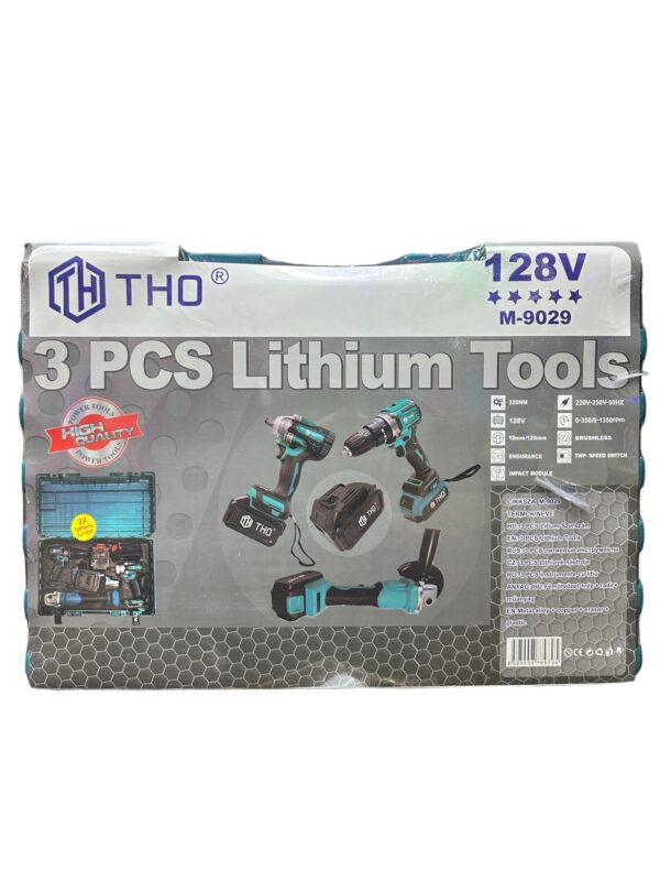 THO 128 V Lítium akkumulátoros szerszám szett M-9029 - Image 4