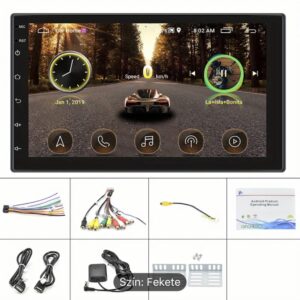 Android univerzális autós navigáció multimédiás rendszer 9" érintőkijelzővel videó és zenelejátszó