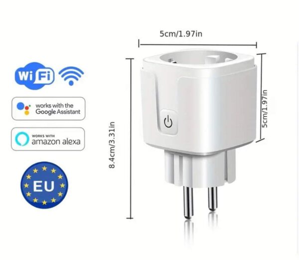 Fogyasztásmérő wifis okoskonnektor telefonról vezérelhető időzíthető - Image 5