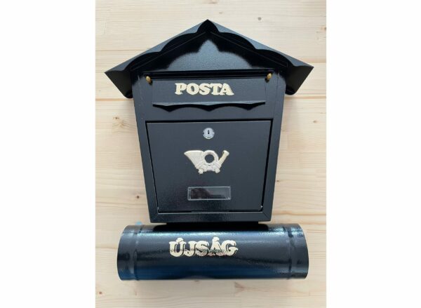 Utcai fém postaláda névtartóval újságtartóval - Image 4