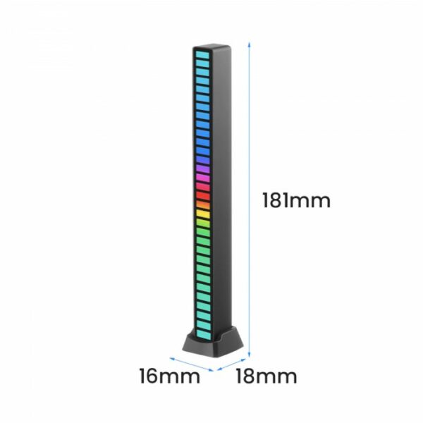 3D ritmusfelismerő hangvezérlő lámpa RGB LED fénysáv - Image 2