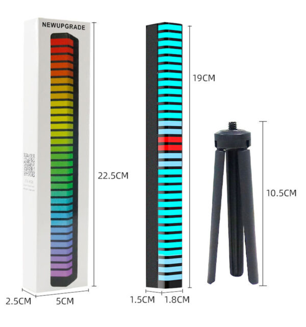 3D ritmusfelismerő hangvezérlő lámpa RGB LED fénysáv - Image 3