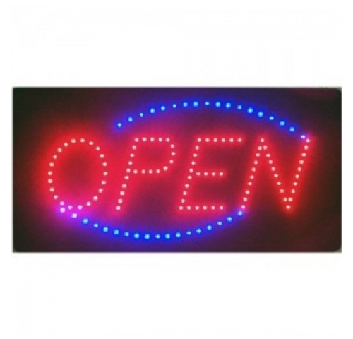 LED világító reklám tábla - OPEN