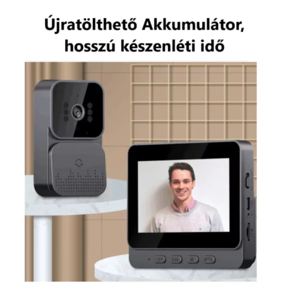 Smart Home vezeték nélküli videós kapucsengő éjjellátó funkcióval - Image 3