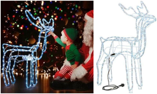 Karácsonyi LED Rénszarvas 60 cm több színben - Image 5