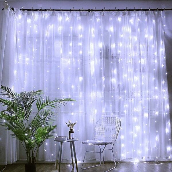 Karácsonyi LED fényfüggöny hidegfehér 2x2 m - Image 2