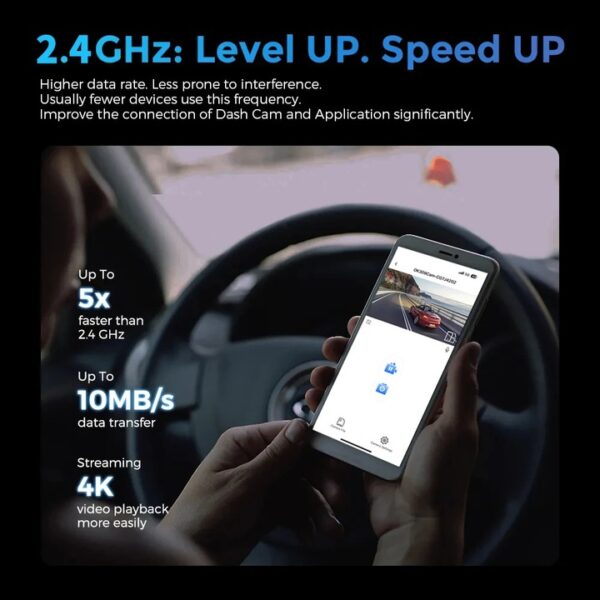 Ultrakompakt autós műszerfali kamera 4K UHD intelligens WiFi - Image 6