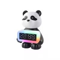 Gyerek LED ébresztő óra BT hangszóró panda és medve