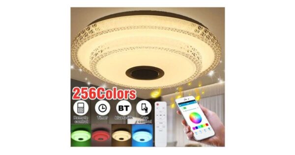 Smart Lamp Intelligens RGBW dupla Mennyezeti lámpa Bluetooth hangszóróval 40cm - Image 4